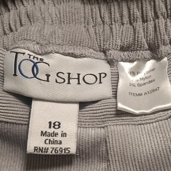 THE TOG SHOP polyester blend silver gray 2-pc pantsuit Size XL - Picture 2 of 8